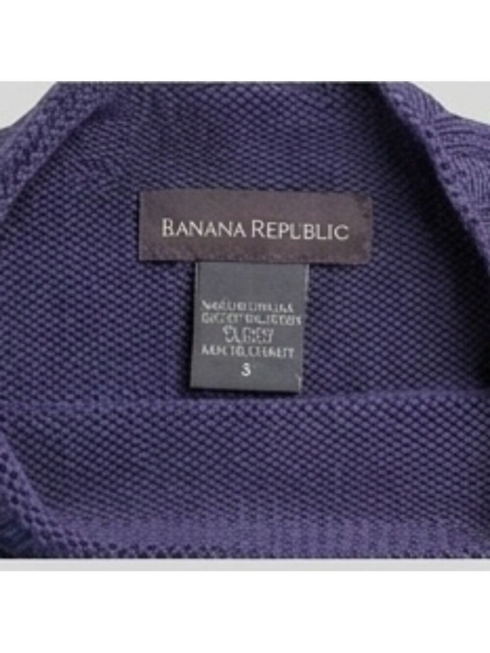 Banana Republic Blue Violet Cotton Knit Top Size Small - Picture 2 of 4